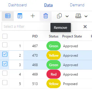 Delete project