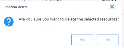 Deletion warning