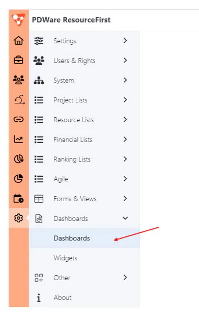 Admin dashboards
