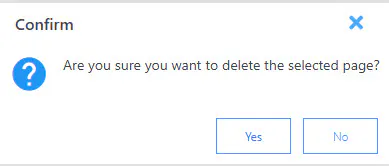 Admin delete dashboard confirmation