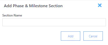 Forms add phase section