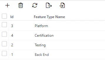 Feature type