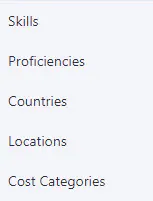 Resource lists