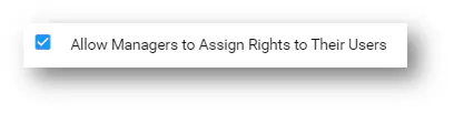 Screenshot: Allow Resource Managers to Assign Rights to their Resources