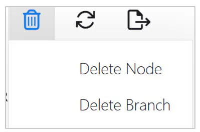 Administration sys OBS delete menu
