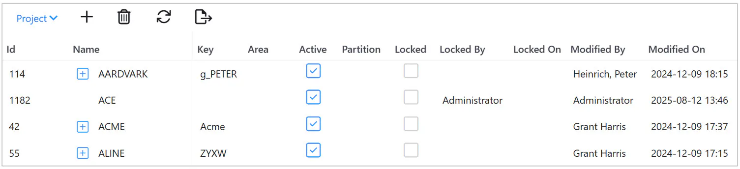 Administration sys OBS page