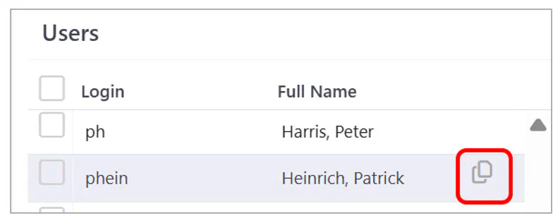 Administration rights copy source row