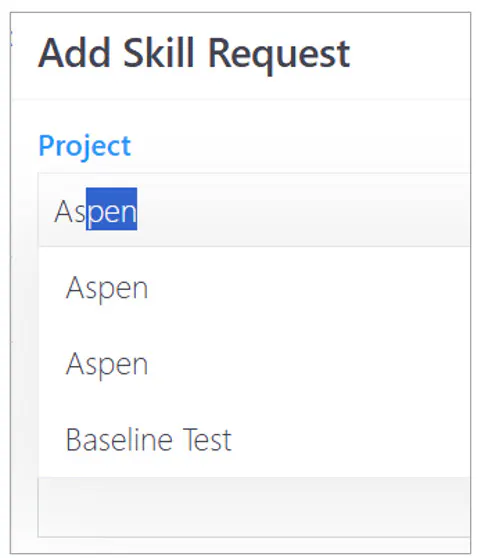 Assignments insert assignment type ahead