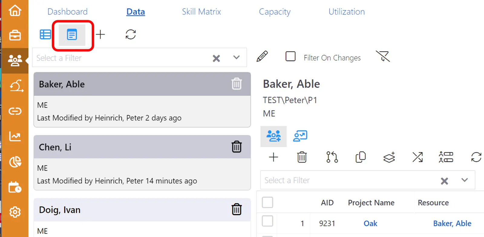 Assignments resource detail mode