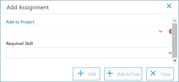 Resource detail add assignment