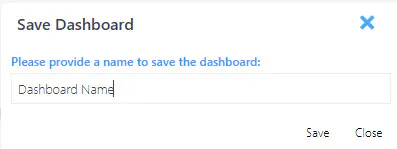 Save dashboard dialog