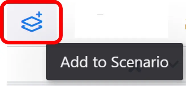Add to scenario icon
