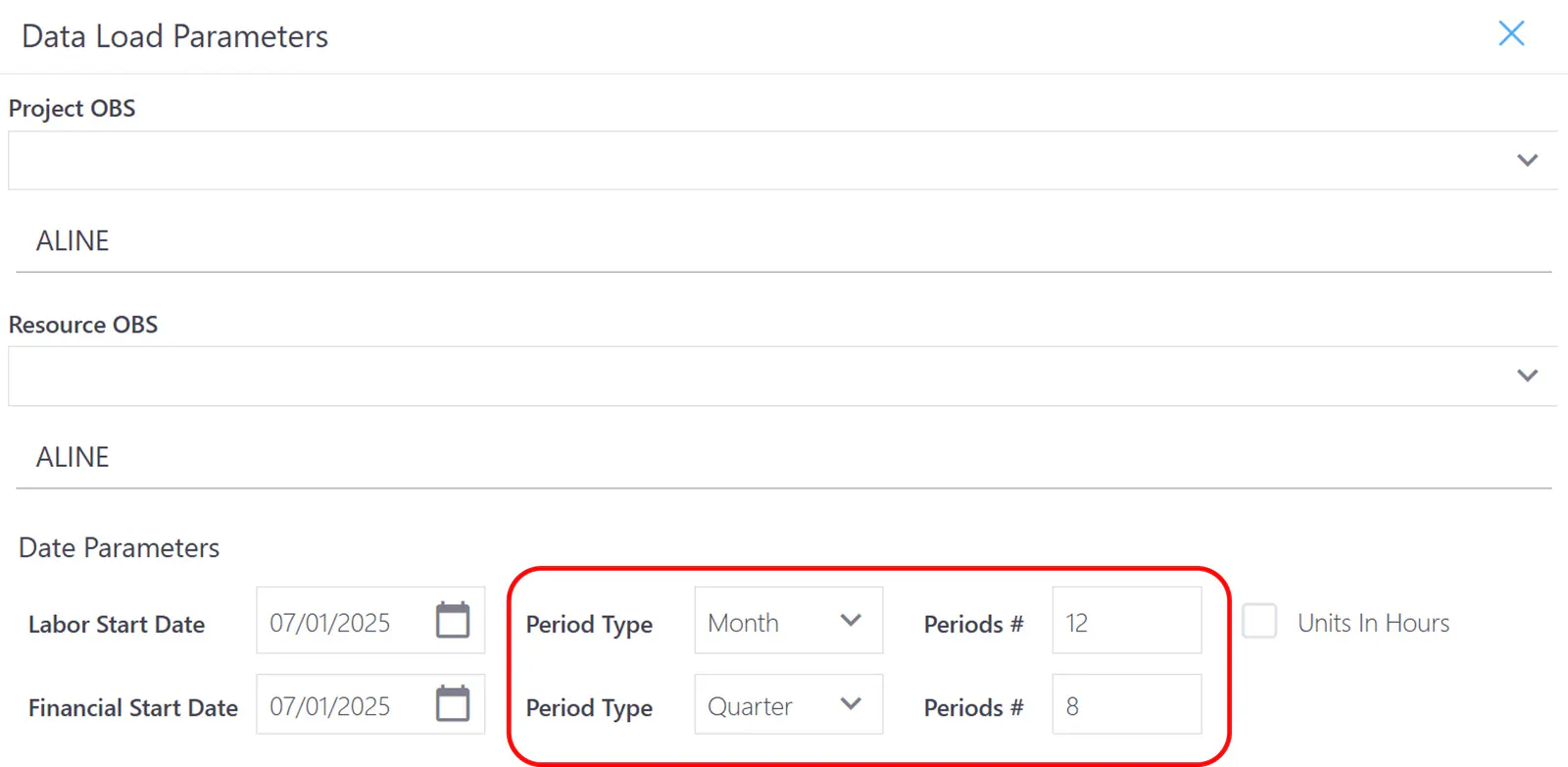Data load dates