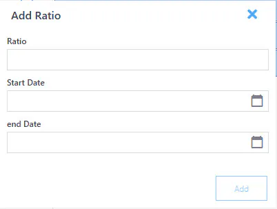 Add ratio dialog