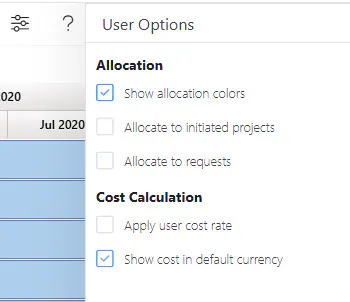 Default currency
