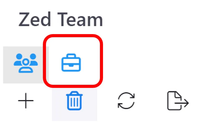 Team assignment page