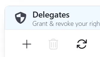 Profile add delegate