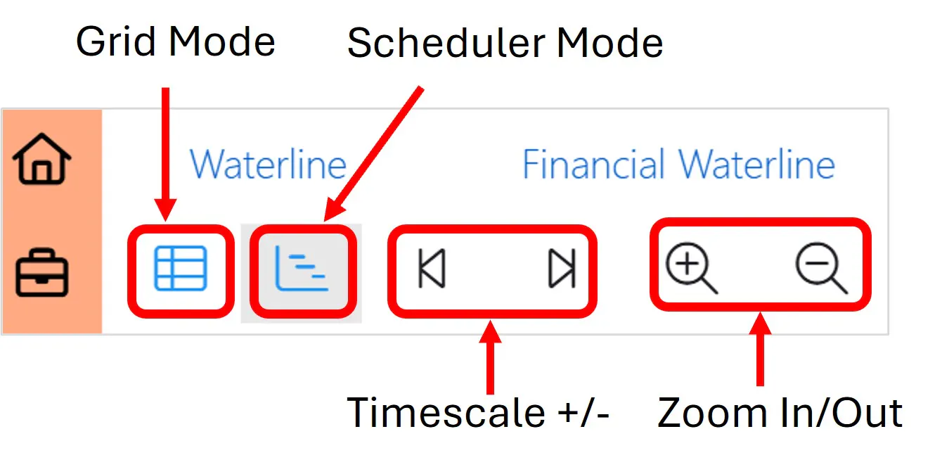 Roadmap controls left