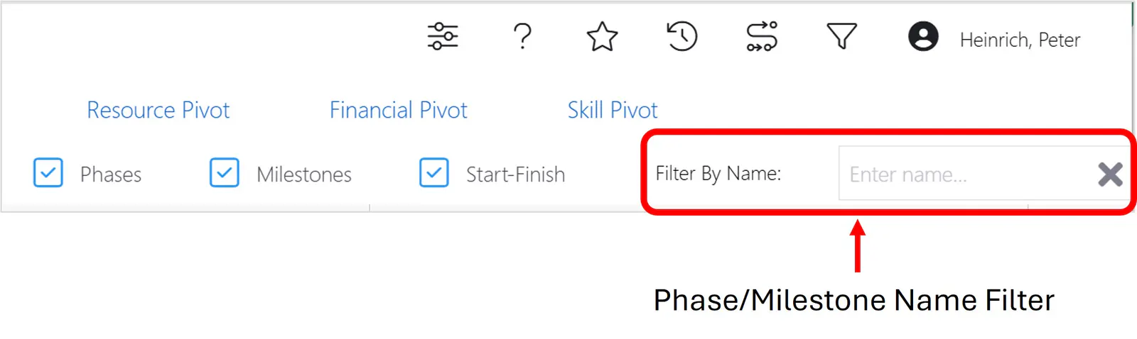 Roadmap controls right