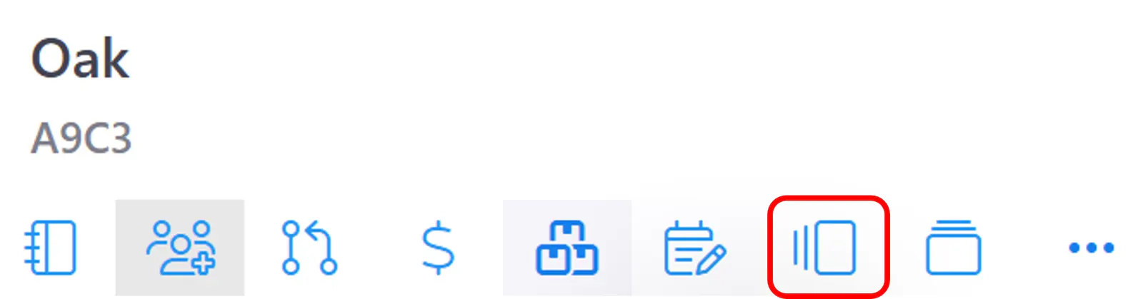 Project history icon