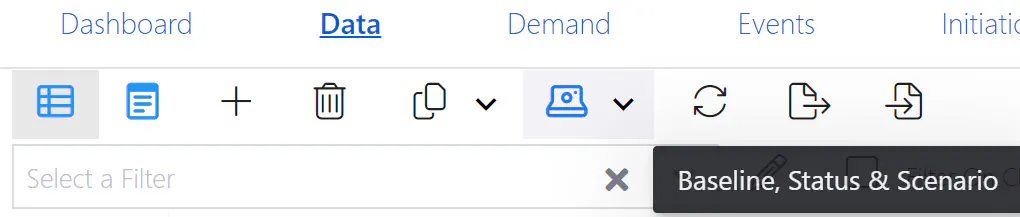 Project status history icon