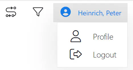 UI username button