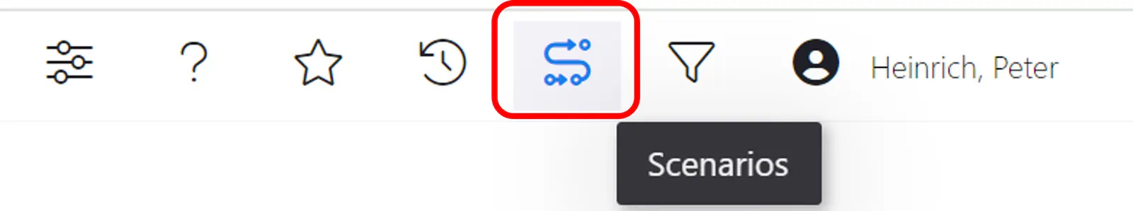 Scenario dialog icon