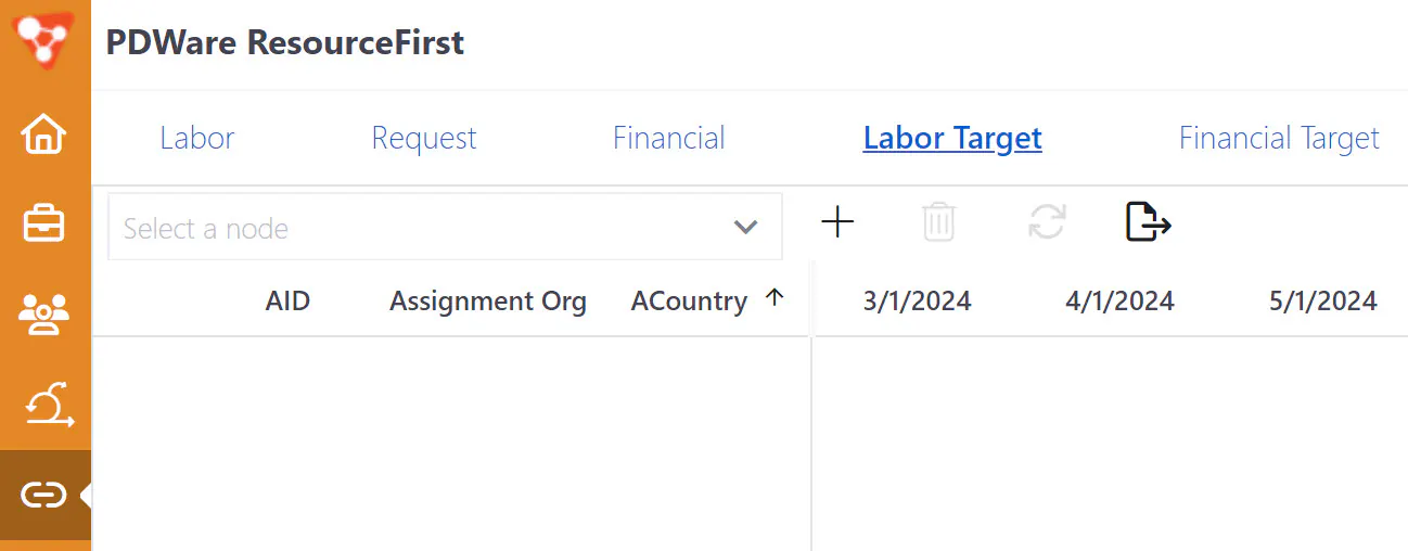 Target empty page