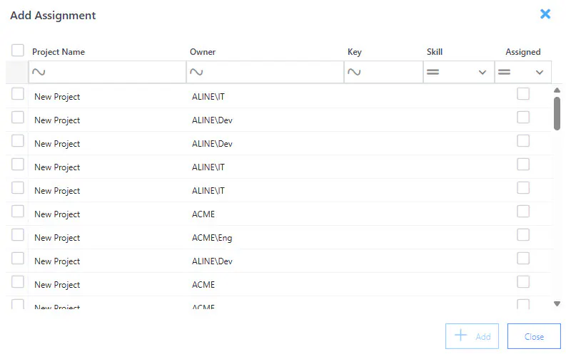 Add assignment to timesheet