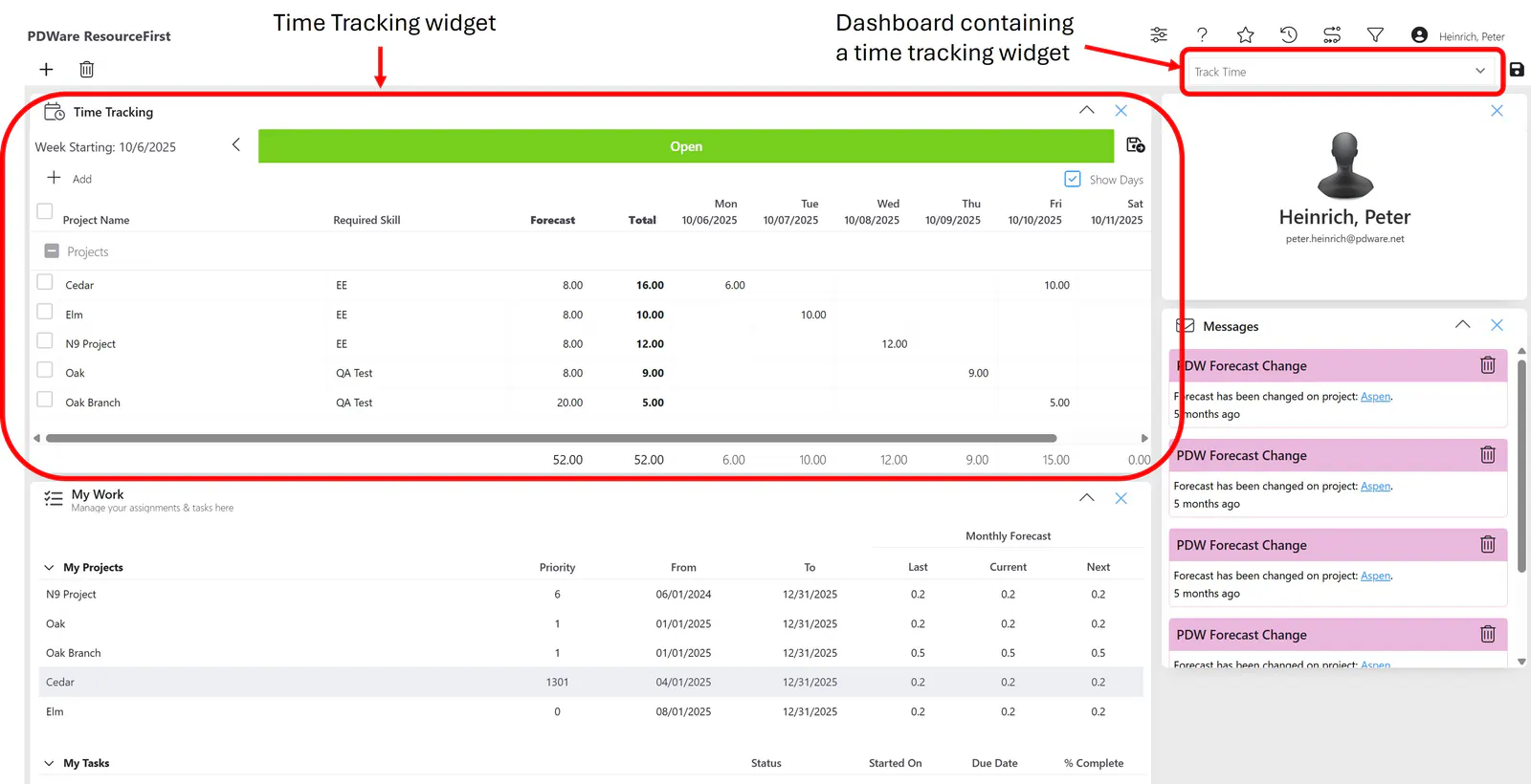 Time tracking tt dashboard