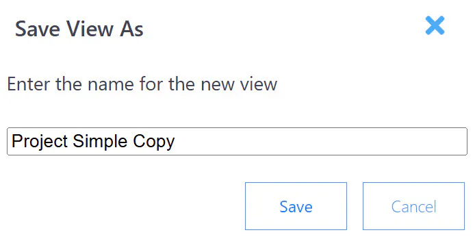 View save as